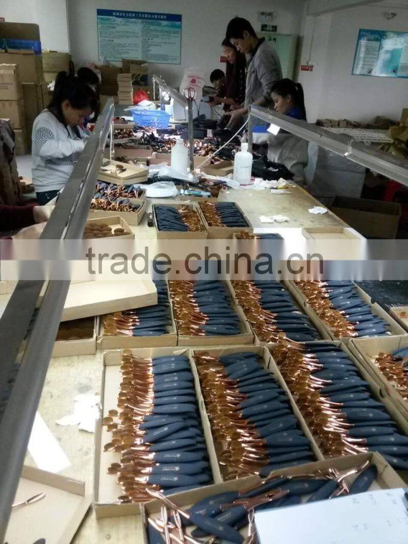 10 pieces rose gold mermaid makeup brush kits cosmetics make your own brand