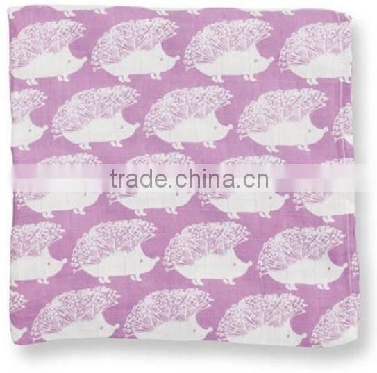 SZPLH 100% Cotton Muslin Swaddle Baby Blanket In 47''x47''