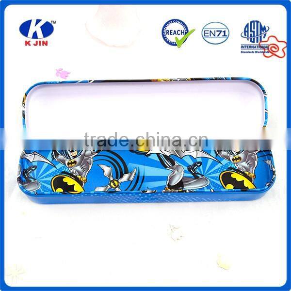 Advertising cartoon pencil case for kids with metal material