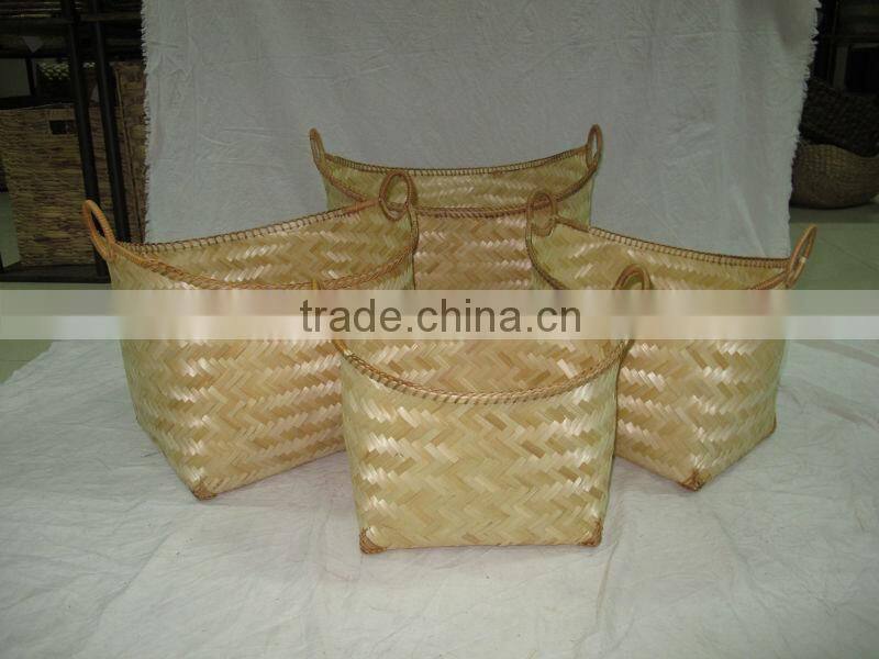 2015 New Product Water Hyacinth Basket for Home Decoration and Furniture