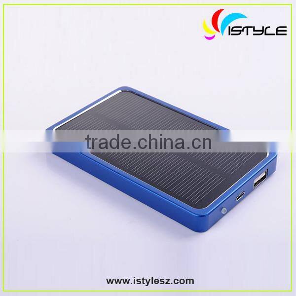 mobile phone accessories 4000mah solar power bank charger