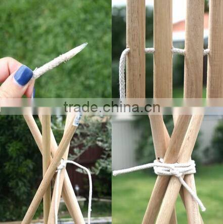 simple design canvas camping tents solid wood poles Teepee