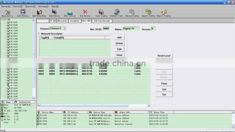 4 Channels Mux Scrambler/ 4 Channel IP-ASI Gateway