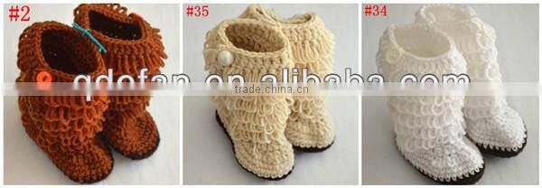 hot sale handmade crochet baby shoes
