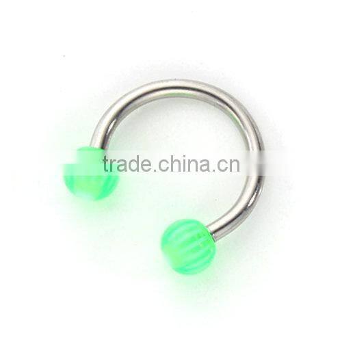 Wholesale Unique Lip Ring Acrylic Balls Nose Ring Lip Ring Eyebrow Rings CBR Piercing Jewelry