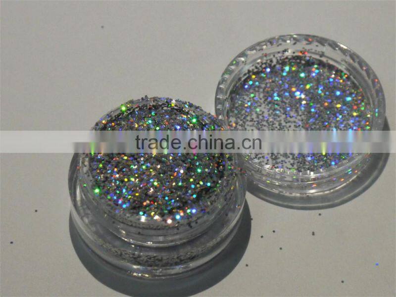 PET .015" Silver Laser Solvent resistance UV resistance glitter powder