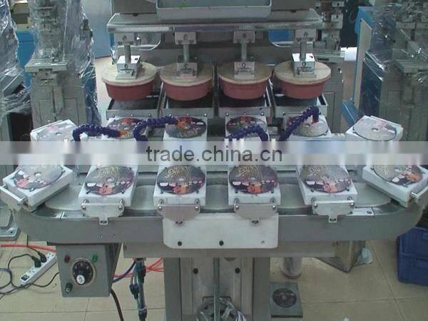 4 Color Pad Printing Machine with conveyer for Knob
