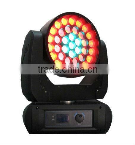 37pcs 12W rgbw 4 in 1 zoom led moving head light dj equipment sale