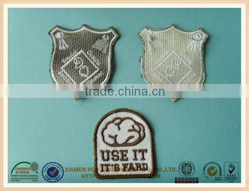 custom fashion design embroidery patch for clothing