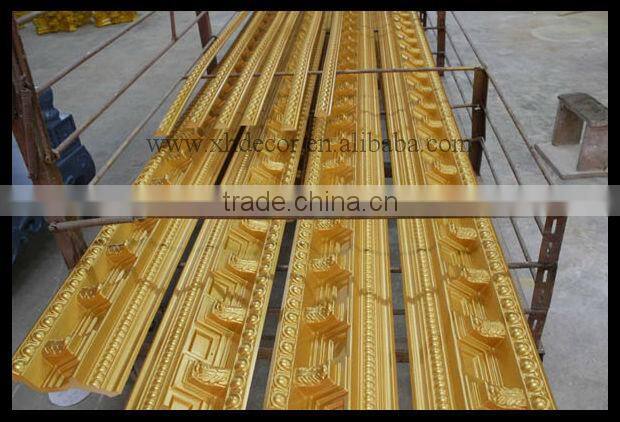 Outdoor use flat surface polyurethane cornice Mouldings villa architectural design
