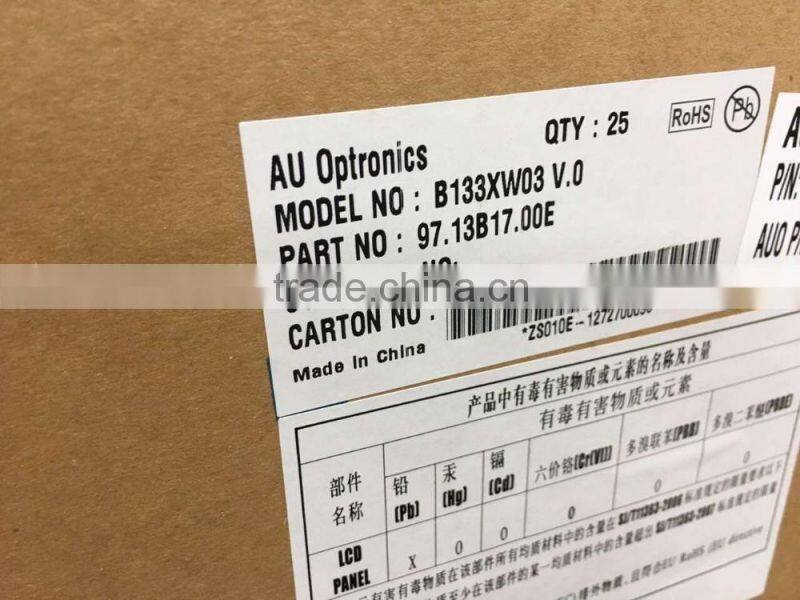 High quality B133XW03 V.0 / V0 NEW 13.3" WXGA HD LED Glossy LCD Screen Slim