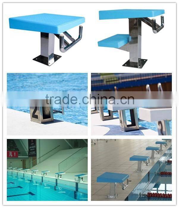 Swimming pool olympic starting blocks stainless steel and aluminium starting block