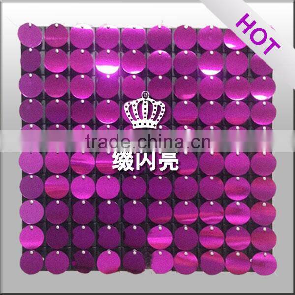 2016 New Reflective Blue Sequin Panel For Stage Decor Background