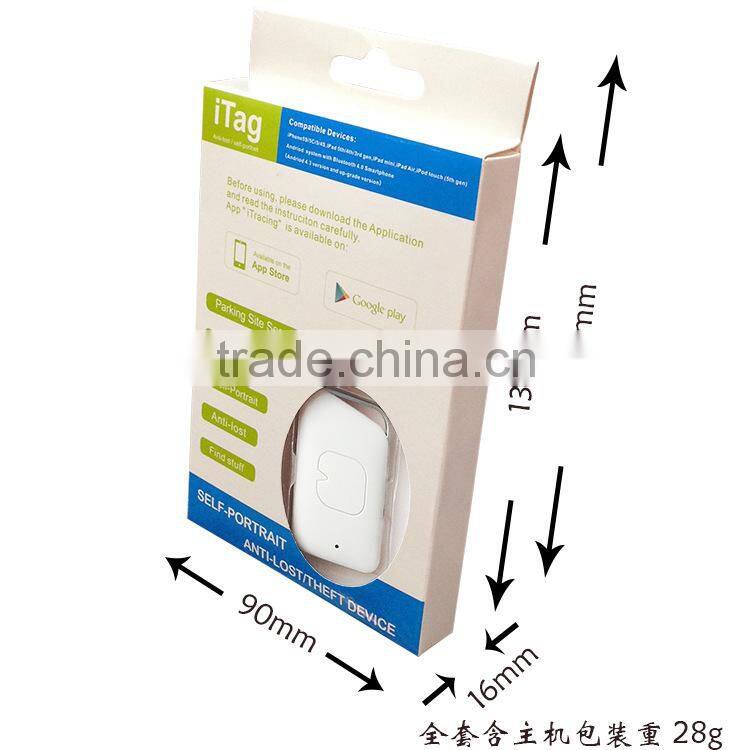 Selfie remote shutter locator bluetooth smart anti lost alarm wireless bluetooth 4.0 key finder for iPhone IOS Samsung