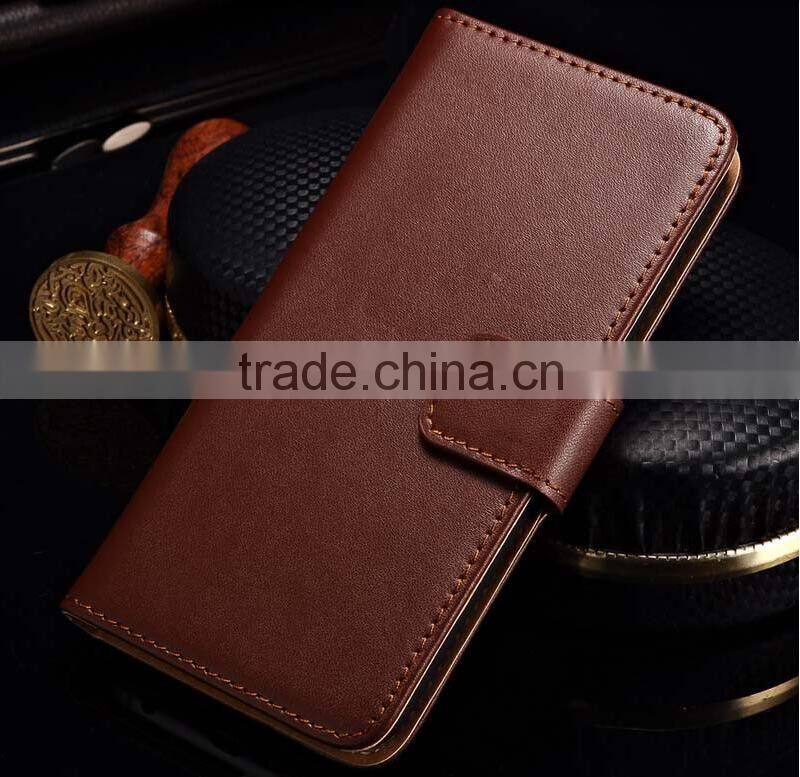 Top selling wallet leather case flip stand cover for htc butterfly 3