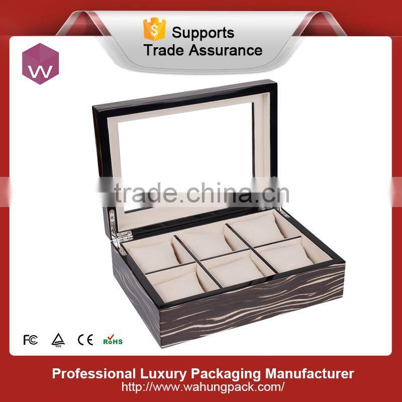 Carbon Fiber Wood Watch Box/ Custom MDF Watch Jewelry Box Design