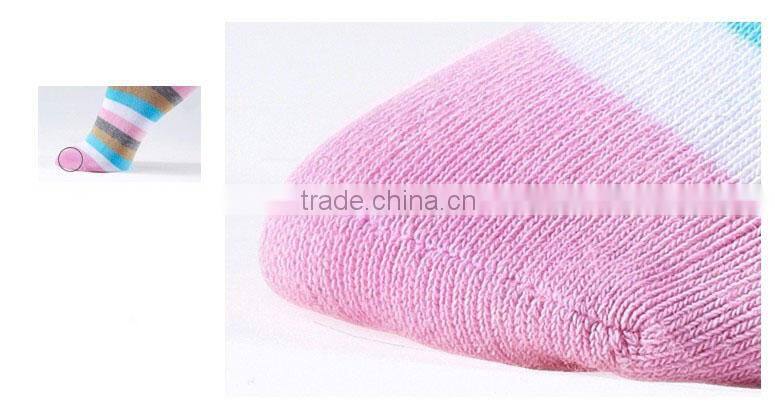 Colorful Stripe Five Toe socks