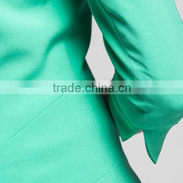 jacket for women green short style for office lady