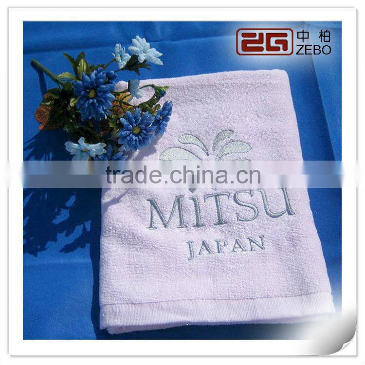cheap wholesale face hand towel with embroidery logo japan