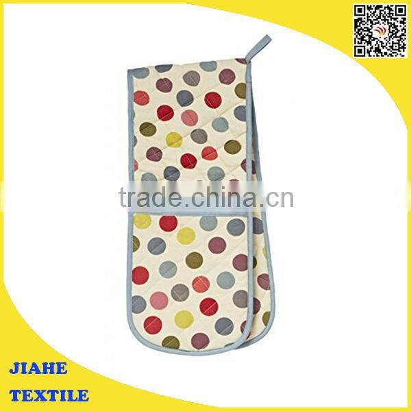 Canvas love kitchen funny double oven mitt