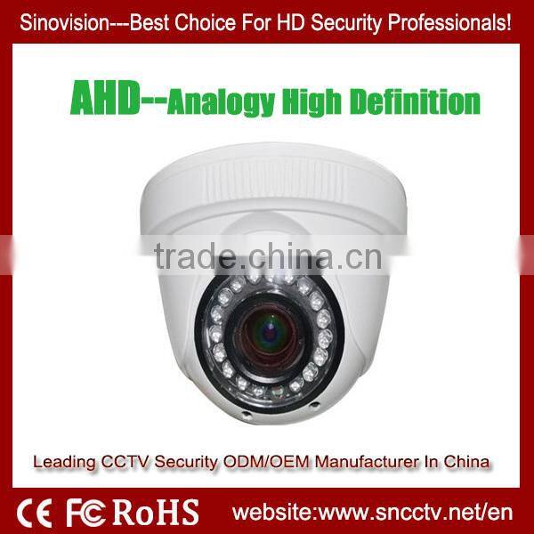 vandalproof dome camera with 2.8mm-12mm varifocal lens