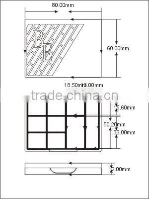 Elegant carve patterns eyeshadow palette