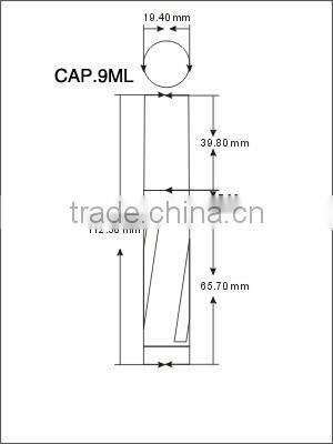 White special particular empty lipgloss bottle