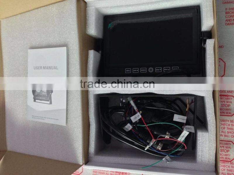 7" 4-CH DVR with SD card slot,support 32GB Sd card