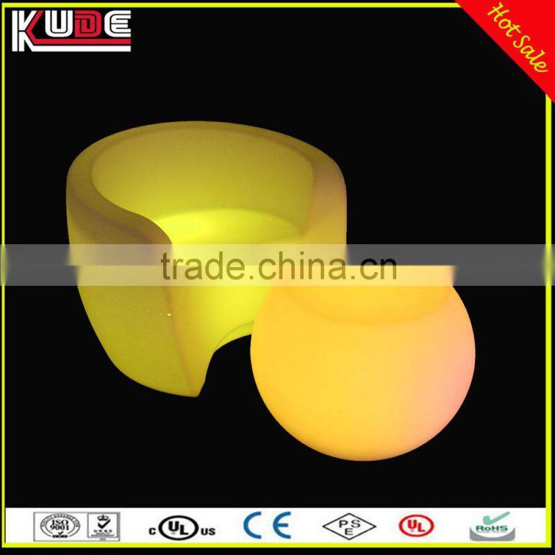 LED Furniture KD-F862 indoor LED single seat sofa with remote control