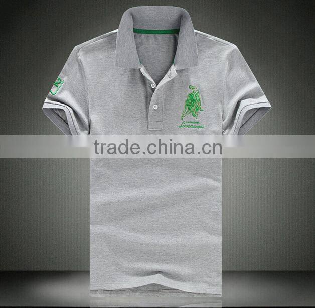 2015 Summer Polo Mens Fashion Slim Fit Men Polo Shirt Short Sleeve Cotton Plus Size Solid Casual Polo Shirt Promotion