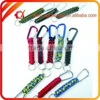 Promotion Items Survival Paracord Keychain for key, knife