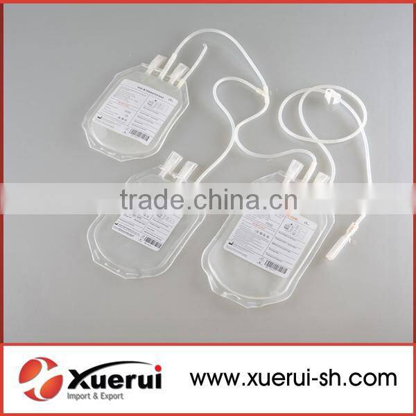disposable empty blood transfusion bag