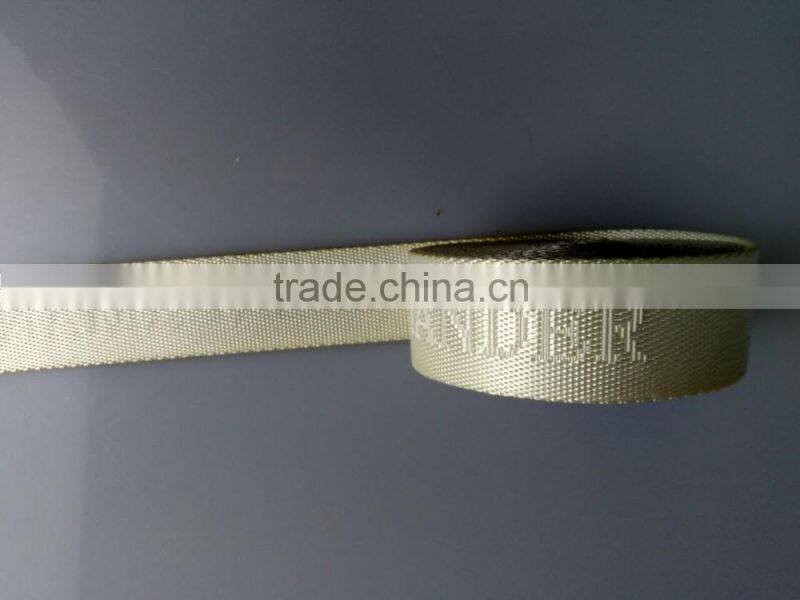 Custom PP/polyester/cotton/silk/nylon pattern jacquard reflective nylon webbing
