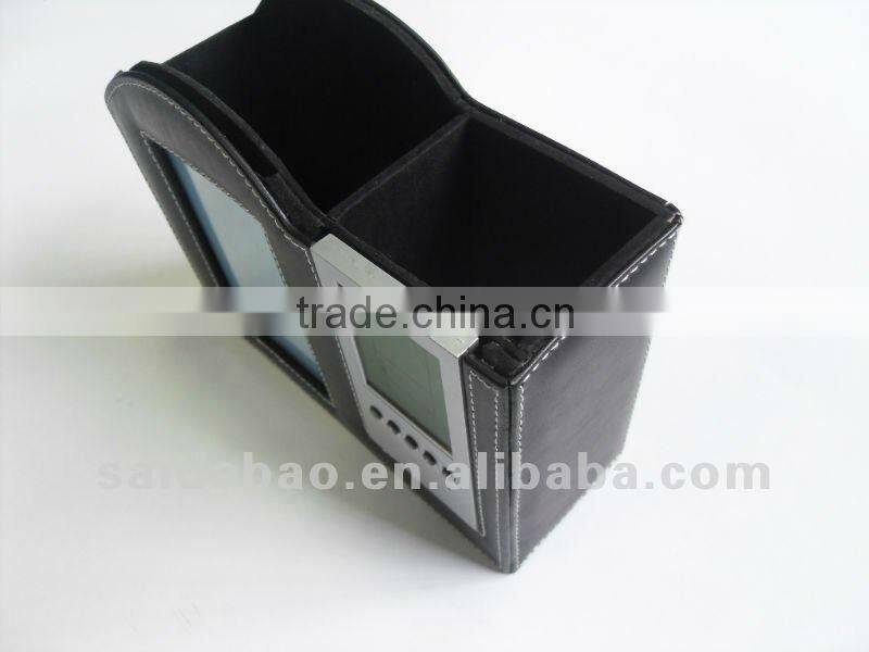 Leather portfolio case for pen