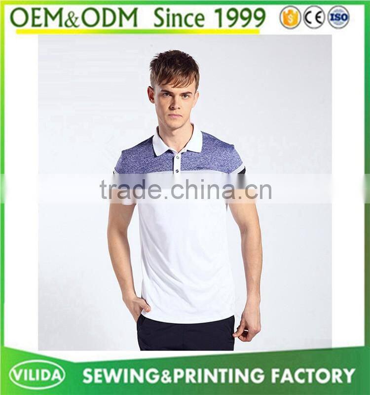 Custom made mens 100% polyester quick dry polo shirts breathable golf sport polo t shirts