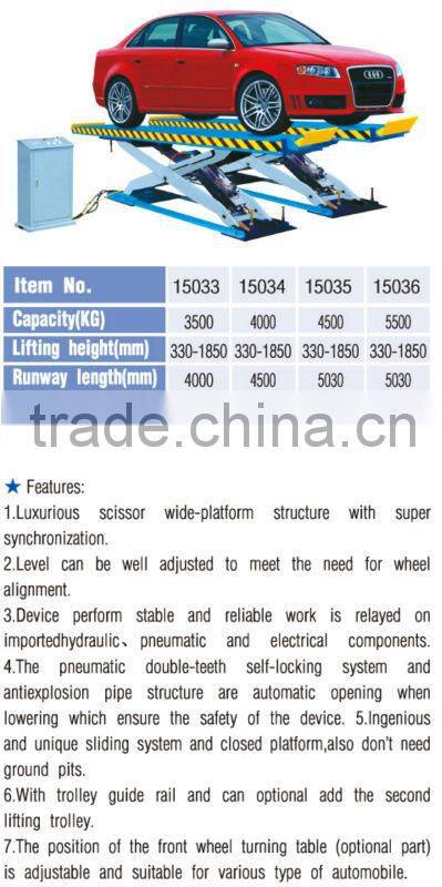 Large Platform Scissor Alignment Lift