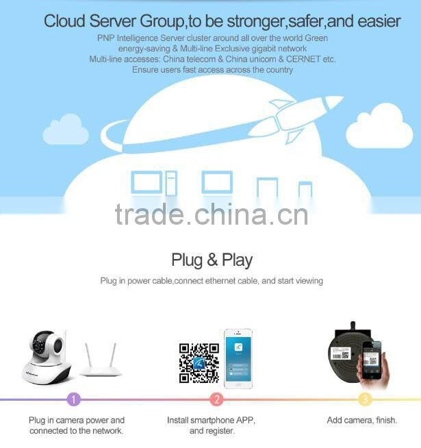 VStarcam HD indoor Hi3518E cctv ip pan tilt Phone APP control 720p h.264 cctv camera