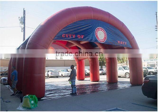 red inflatable tunnel advertising tent for outdoor event inflatable promotion tent
