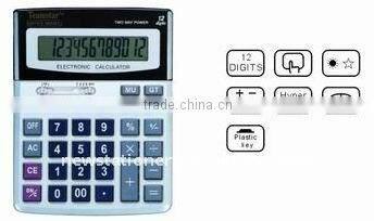 Dual power desktop calculator