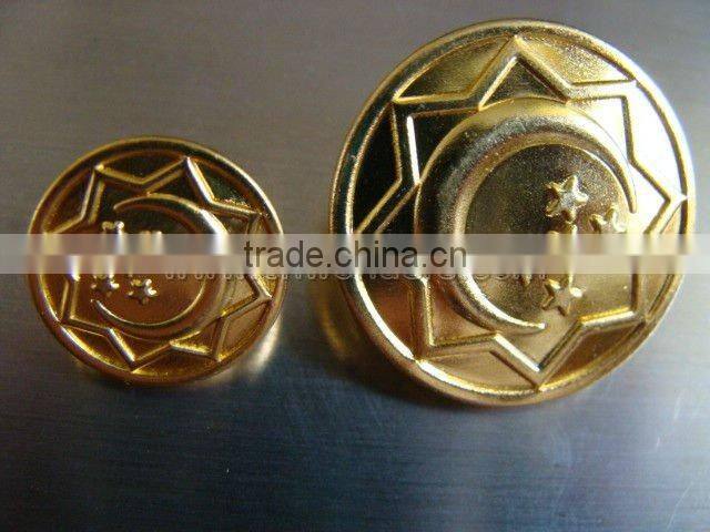 Beatuiful fashion gold pin star badge