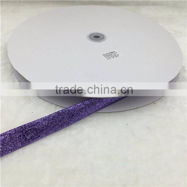 Wholesale 7/8" Metallic Velvet Ribbon,Velvet Tape,Velvet Ribbon