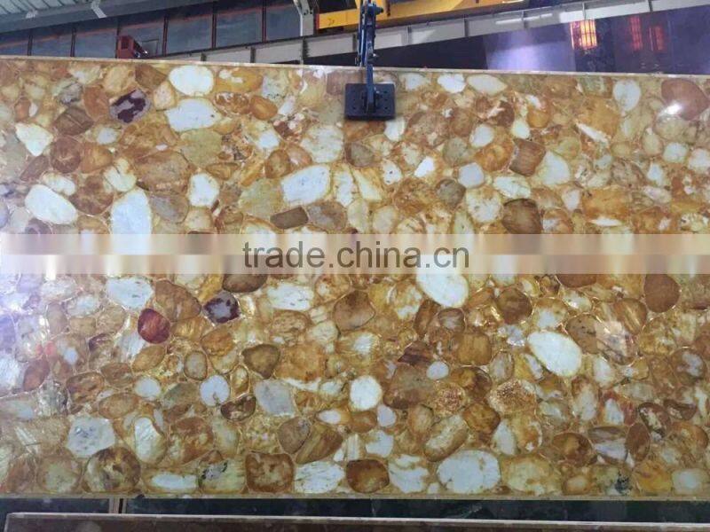 Artifical blue agate marble stone with superior quality