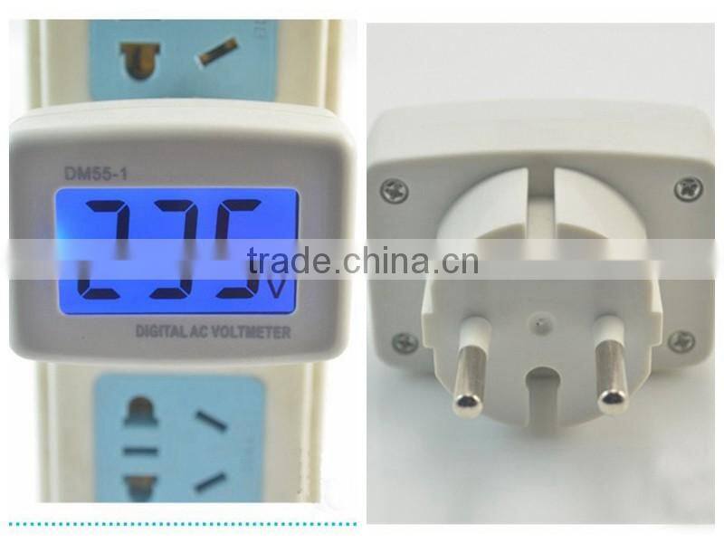 2016 new arrival AC 80-300V EU Plug Digital Voltage meter Voltmeter Switch Electrical Instruments Power Monitor
