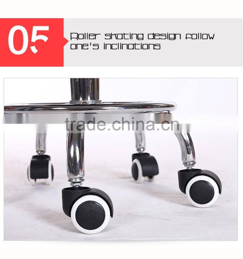 Swivel beauty bar chair with wheels for sales