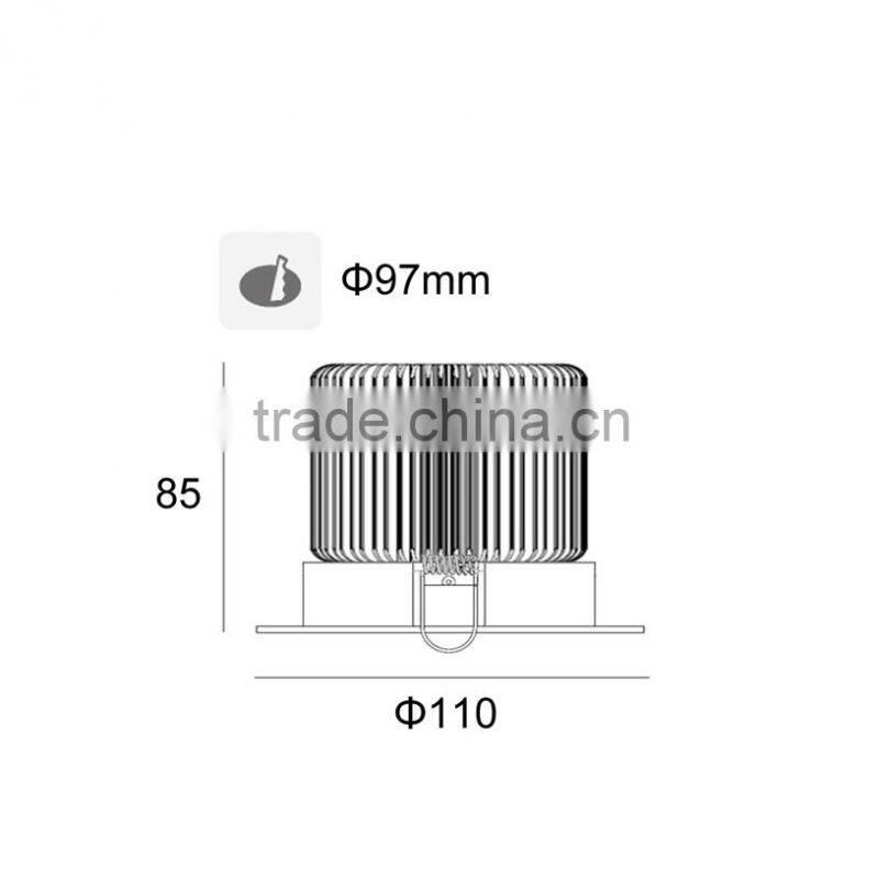 High Quality COB LED 1600Lm 20w COB Led Downlight TEC002CD20WCB