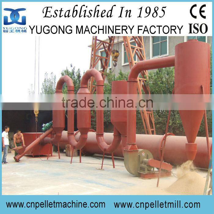 CE Approved Yugong sawdust air flow pipe dryer machine,sawdust dryer machine