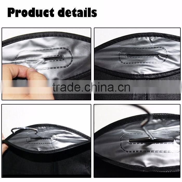 Factory Travel Shopping Storage Closet Zippered Garment Suit Bag with Window