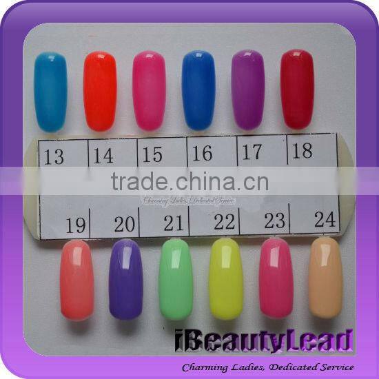 nail uv gel glow in dark gel polish with 24 different colors