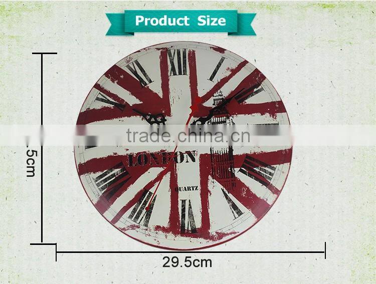 M1202 newly design round wall clock made in China