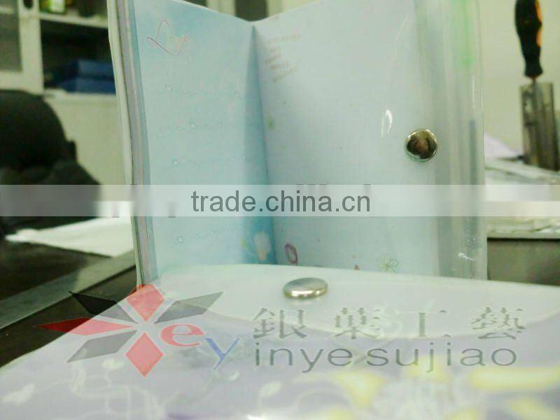 Hot Selling New Design PVC Small Notebook With Pen